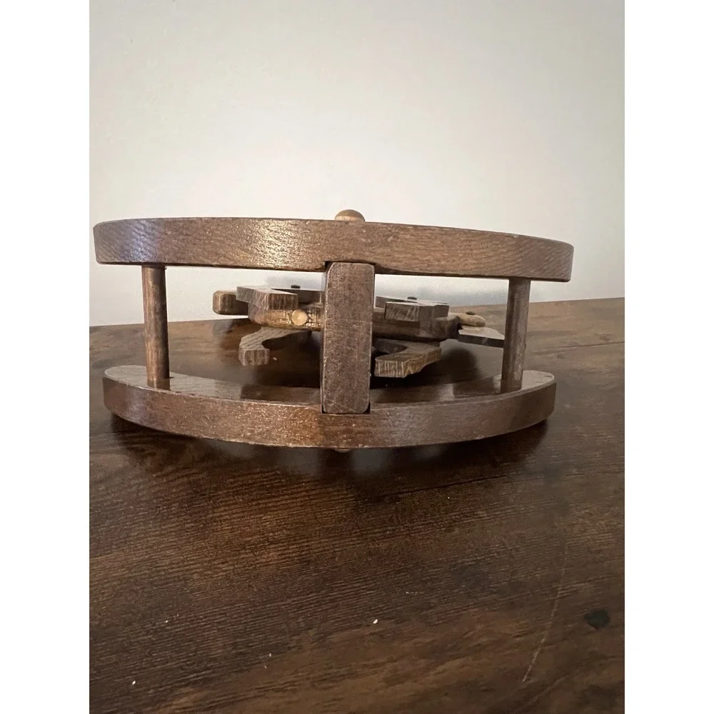 Vintage Style Wooden Rocking Horse Decor Rustic Folk Art Farmhouse Shelf
